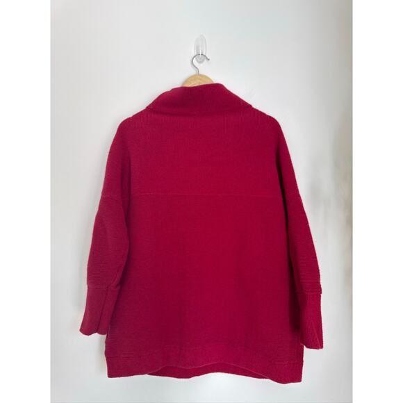 Free People Ottoman Ribbed Mock Neck Slouchy Tunic Sweater – Small - Picture 9 of 9